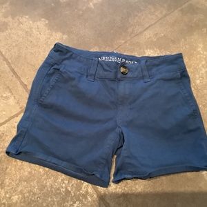 AE American Eagle 2 midi shorts AEO twill super stretch cotton bundle only